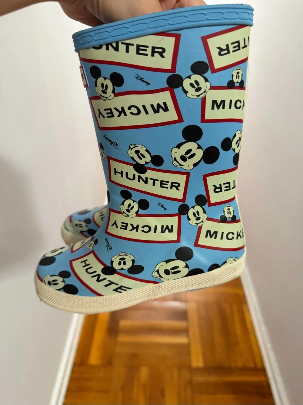 Hunter X Disney Kid's First Classic Disney Boots - blue size 11b/12g